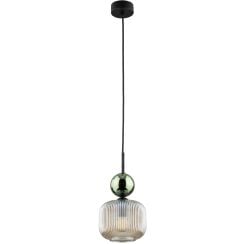 TK Lighting Sophia Green Cognac závěsné svítidlo 1x10 W zelená-hnědá 11144
