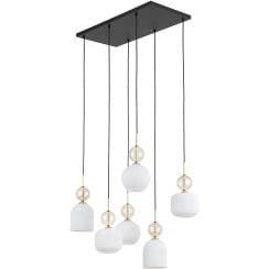 TK Lighting Sophia Cognac White závěsné svítidlo 6x10 W bílá-zlatá 11594