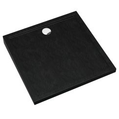 Schedline Sharper Black Stone čtvercová sprchová vanička 90x90 cm černá 3S.S2K-9090/C/ST