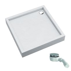 Schedline Favory Plus White Stone čtvercová sprchová vanička 80x80 cm bílá 3ST.F1K-8080/B/ST