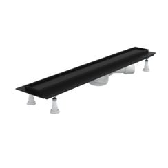 Schedline Regular Line Black odtokový žlábek 100 cm černá SOLPLC-100080
