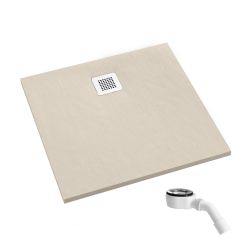 Schedpol Kalait Cashmere Stone čtvercová sprchová vanička 90x90 cm béžová 3.3201/PK/ST-M2