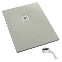 Schedpol Kalait Cement Stone obdélníková sprchová vanička 180x100 cm cement 3.3131/CT/ST-M2