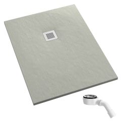 Schedpol Kalait Cement Stone obdélníková sprchová vanička 170x80 cm cement 3.3113/CT/ST-M2
