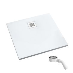 Schedpol Kalait Smooth White čtvercová sprchová vanička 100x100 cm bílá 3.3202-M2
