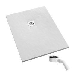 Schedpol Kalait White Stone obdélníková sprchová vanička 120x70 cm bílá 3.3136/B/ST-M2