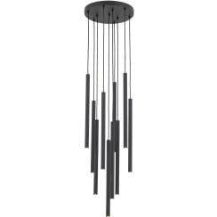 TK Lighting Ferro závěsné svítidlo x8 W černá 11492