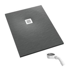 Schedpol Kalait Grey Stone obdélníková sprchová vanička 110x90 cm šedá 3.3116/S/ST-M2