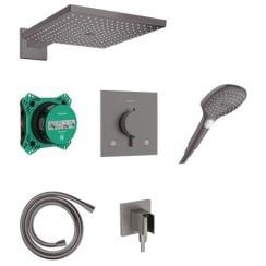 Hansgrohe Raindance E sprchová sada pod omítku s termostatem s dešťovou sprchou černá 24623340