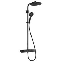 Hansgrohe Activera S sprchová sada na stěnu s termostatem s dešťovou sprchou černá 28639670