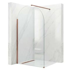 Rea Heaven sprchová zástěna walk-in 120 cm měděná kartáčovaný/průhledné sklo REA-K6689