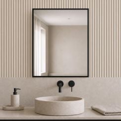 Baltica Design Aluma zrcadlo 50x60 cm obdélníkový černá 5904107933450