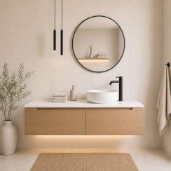 Baltica Design Aluma zrcadlo 60x60 cm kulatý černá 5904107933313