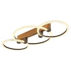 Globo Lighting Fletcher stropní světlo 3x40 W průhledná-dřevo 48050D2