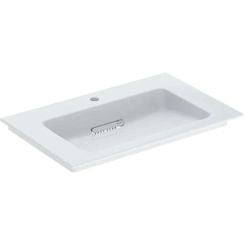 Geberit One umyvadlo 75x48 cm obdélníkový nábytkový bílá lesk 505.004.00.1