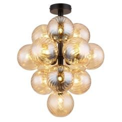 Globo Lighting Conor stropní světlo x4 W černá-jantarová 56146D
