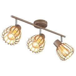 Globo Lighting Olin stropní světlo 3x40 W hnědá 54663-3
