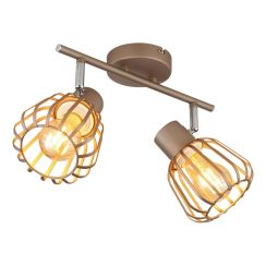 Globo Lighting Olin nástěnné svítidlo 2x40 W hnědá 54663-2