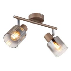 Globo Lighting Walton stropní světlo 2x40 W kouřová 54318-2