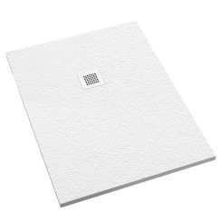 Schedpol Kalait Grooved White Stone obdélníková sprchová vanička 140x100 cm bílá 3.3127/B/GR-M2