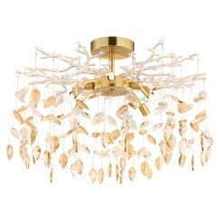 Globo Lighting Danna stropní světlo x8 W zlatá-jantarová 64132-8D