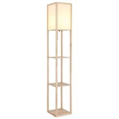 Globo Lighting Tabitha stojací lampa 1x60 W bílá-hnědá 58611
