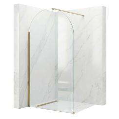 Rea Heaven sprchová zástěna walk-in 90 cm zlatá kartáčovaný/průhledné sklo REA-K6685