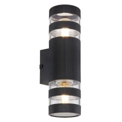 Globo Lighting Hayes nástěnné svítidlo 2x10 W černá-průhledná 78260S