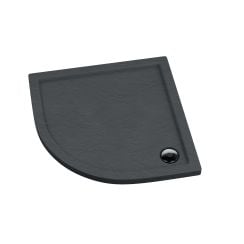 Schedpol Caspar Grey Stone půlkruhová sprchová vanička 90x90 cm šedá 3.264/S/ST