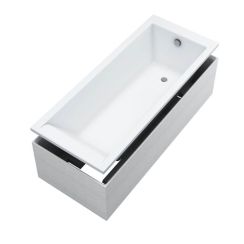 Schedline Maio White Mat SET obdélníková vana 170x70 cm bílá 3WST.MS2P-17070/B/MG