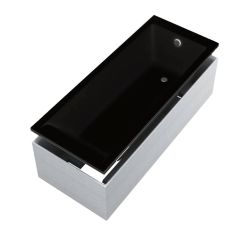 Schedline Maio Black Mat SET vana s nosičem 160x75 cm černá 3WST.MS2P-16075/C/MG