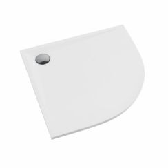 Schedline Libra White Mat půlkruhová sprchová vanička 80x80 cm bílá 3SP.L1O-8080/B/MG