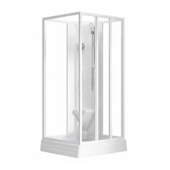 Ravak Supernova sprchový kout s vaničkou 90x90 cm čtvercový bílá lesk/průhledné sklo 83677112Z1