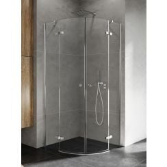 New Trendy Kalibra sprchový kout 90x90 cm půlkulatá chrom lesk/průhledné sklo K-5128