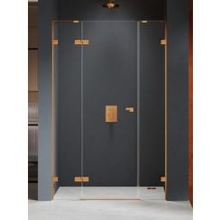 New Trendy Eventa Copper Brushed sprchové dveře 170 cm sklopné měděná kartáčovaný/průhledné sklo EXK-8006