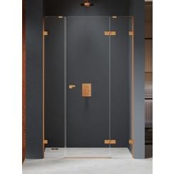 New Trendy Eventa Copper Brushed sprchové dveře 170 cm sklopné měděná kartáčovaný/průhledné sklo EXK-8007