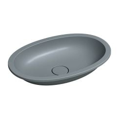 Omnires Shell M+ umyvadlo 54x34 cm oválné pod pult šedá/kámen matný SHELL540UPAG