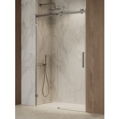 New Trendy Softi X sprchové dveře 180 cm posuvné gunmetal kartáčovaný/průhledné sklo EXK-9145