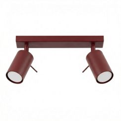 Sollux Lighting Ring stropní světlo 2x10 W vínová SL.2160