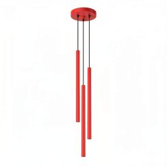 Sollux Lighting Pastelo závěsné svítidlo 3x8 W červená SL.2143