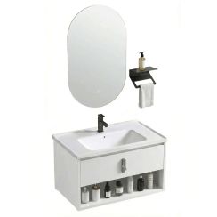 Rea Toledo sada koupelnového nábytku 60x48x cm pod umyvadlo závěsná bílá REA-M0018