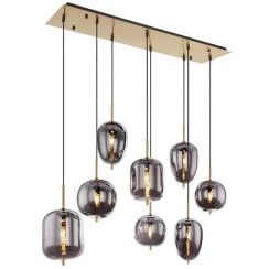 Globo Lighting Blacky závěsné svítidlo x40 W mosaz-kouřová 15345-8MM