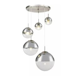 Globo Lighting Varus závěsné svítidlo 5x25 W průhledná 15851-5