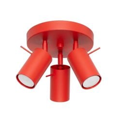 Sollux Lighting Ring stropní světlo 3x10 W červená SL.2192
