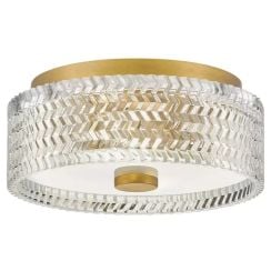 Elstead Lighting Elle nástěnné svítidlo 2x60 W mosaz-průhledná HK-ELLE-F-S-HB