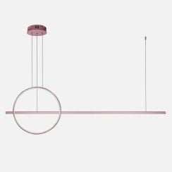 Altavola Design Ledowe Okręgi závěsné svítidlo 1x23 W růžová-zlatá LA087/PX143_40_3k_rose gold