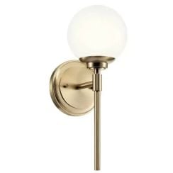 Elstead Lighting Benno nástěnné svítidlo 1x3 W hnědá-opálová KL-BENNO1-CPZ