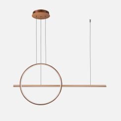 Altavola Design Linea závěsné svítidlo 2x23 W měděná LA087/PX100_40_4k_copper