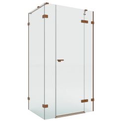 New Trendy Eventa Copper Brushed sprchový kout 150x100 cm obdélníkový měděná kartáčovaný/průhledné sklo EXK-8110