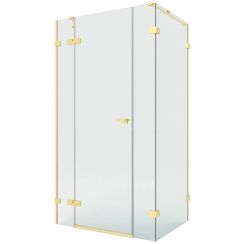 New Trendy Eventa Gold Brushed sprchový kout 150x100 cm obdélníkový zlatá kartáčovaný/průhledné sklo EXK-8342